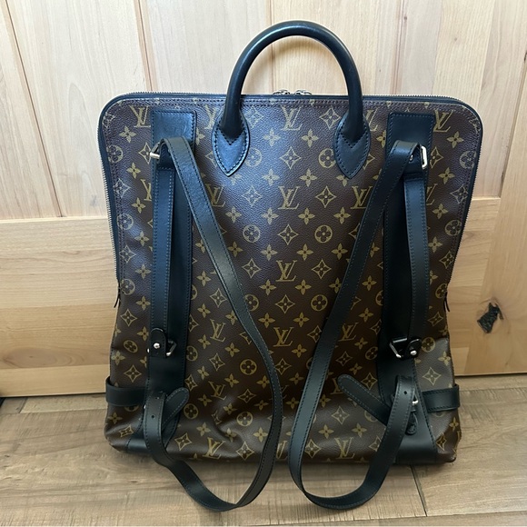 Rare Louis Vuitton Macassar backpack custom design 17.1 in x 17.1 in x 3.1 in - Picture 2 of 11